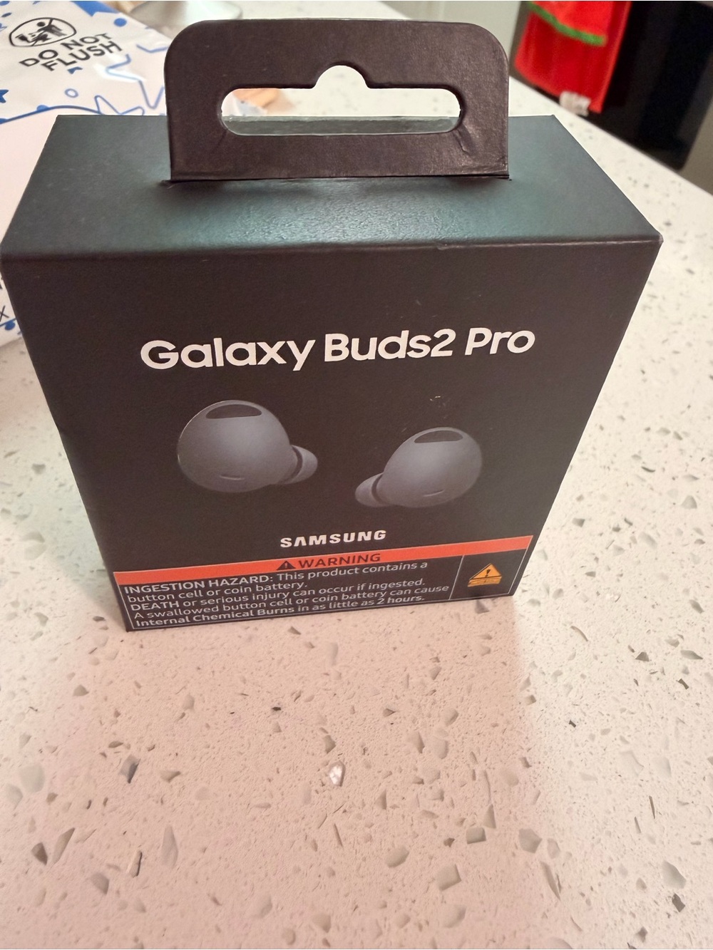 Samsung Black Accessory Box with Red Warning Stripe